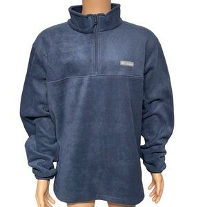 Columbia Men’s Blue XXL Quarter Zip Fleece Pullover in EUC